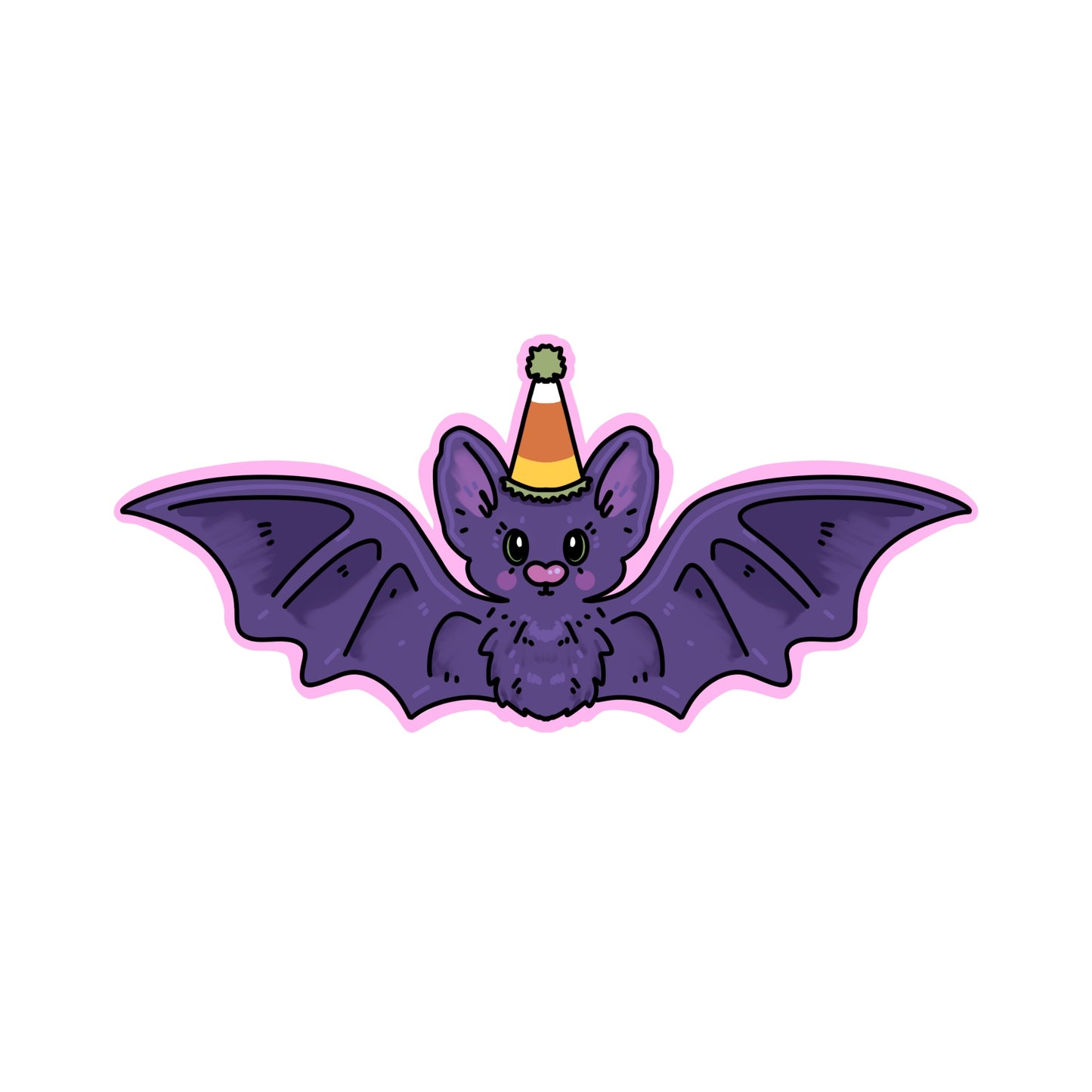 Party Bat Sticker