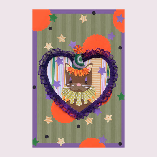 Festive Cat Postcard