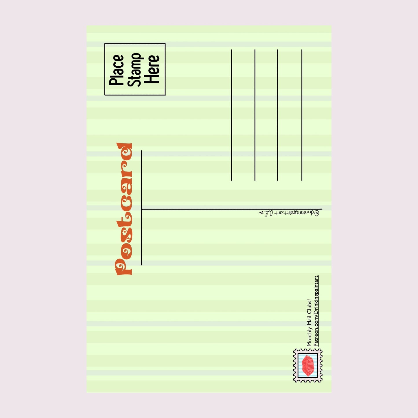 Festive Cat Postcard