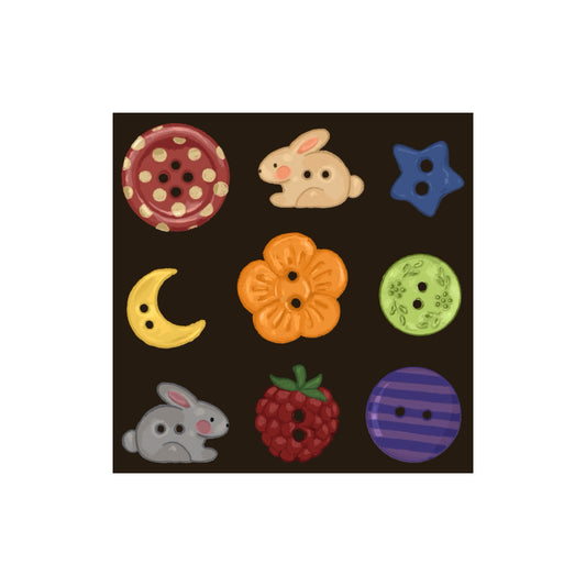 Autumn Buttons Sticker Sheet