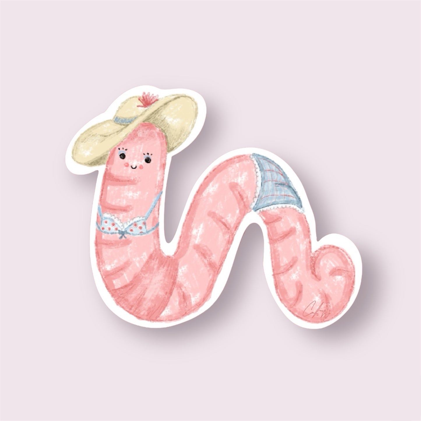 Wormy Girl Bookmark