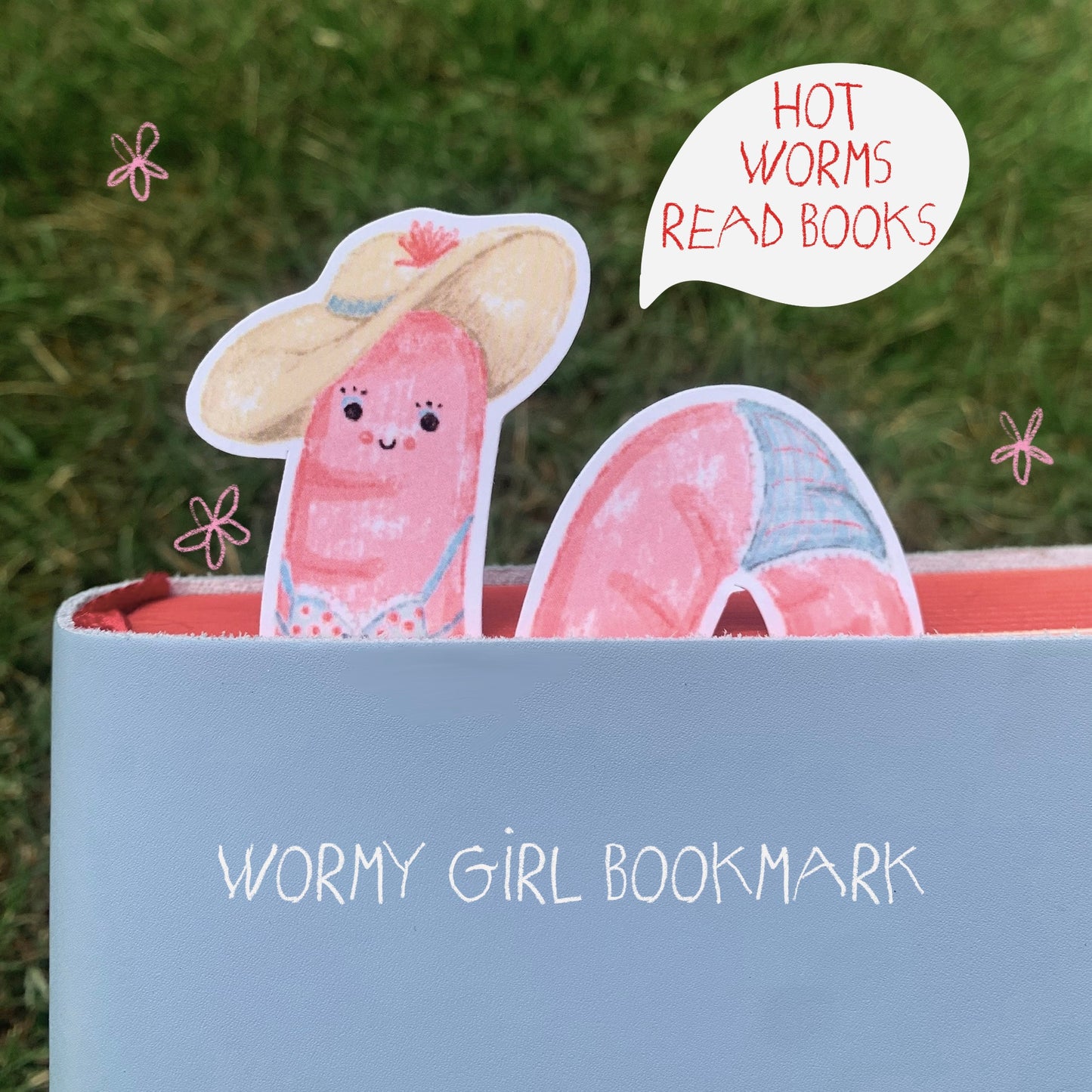Wormy Girl Bookmark