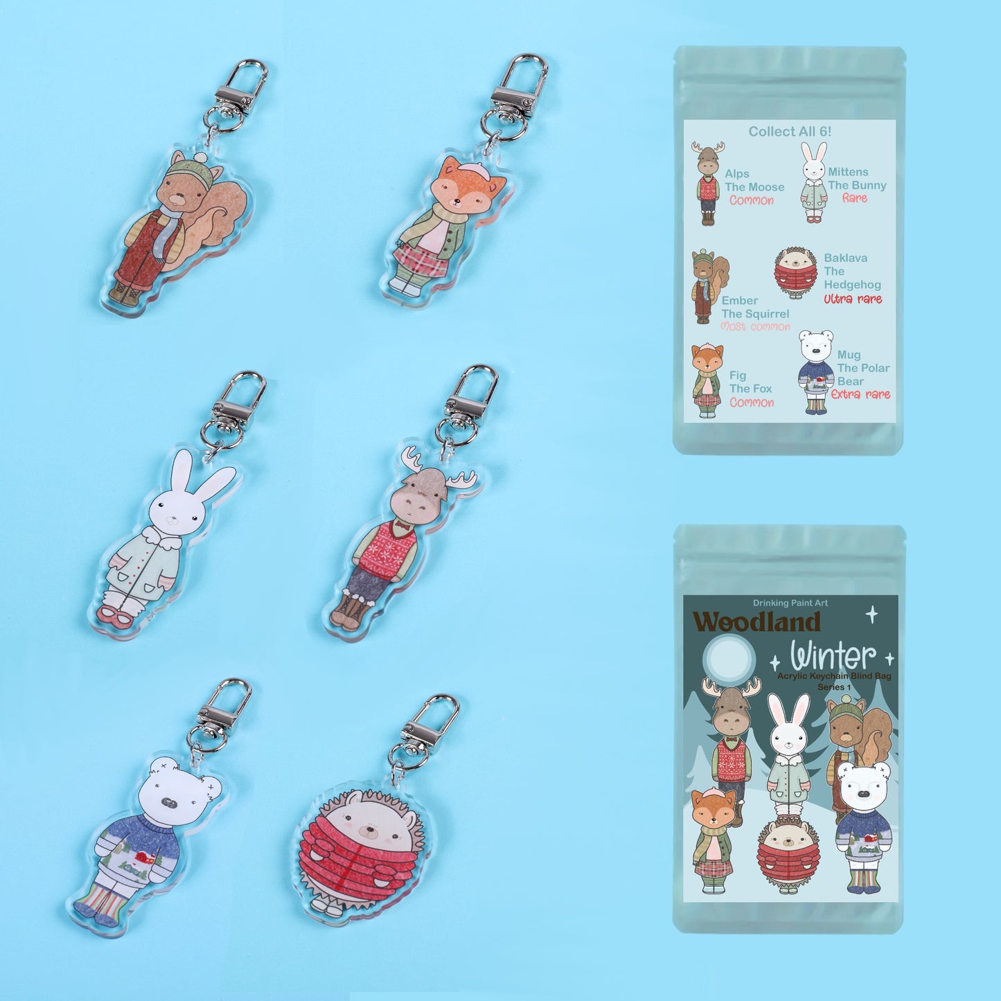 Woodland Winter Keychain Blind Bag